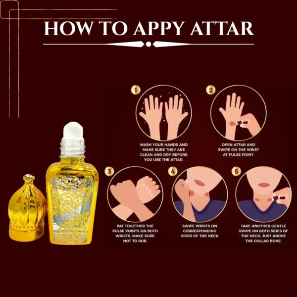 La Atir Oudh Bakhoor 6ml Attar Bottle – Alcohol-Free Premium Oriental Perfume Oil