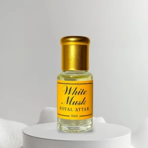 6ml bottle of White Musk Royal Attar by La Atir – non-alcoholic, long-lasting perfume oil for men and women