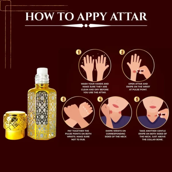 LA ATIR ATTAR/PERFUMES OIL DESIGNER BOTTLE STICK APPLICATOR 12ML ITTAR