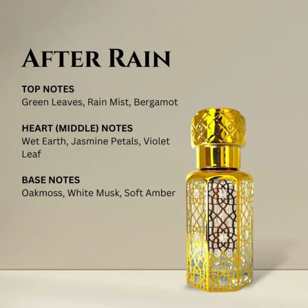 After Rain Attar – Alcohol-Free Perfume Oil in 12ml Decorative Bottle by La Atir