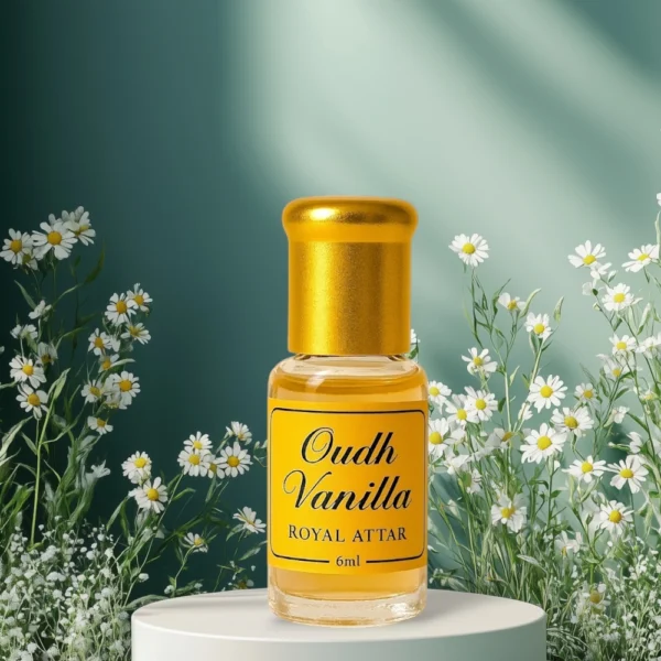 Oudh Vanilla Royal Attar 6ml Bottle by La Atir – Alcohol-Free Long Lasting Perfume Oil