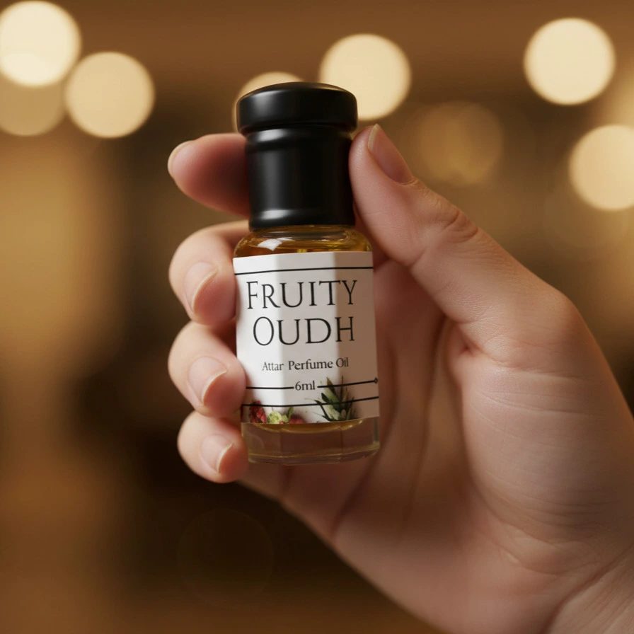 La Atir Fruity Oudh Attar 6ml bottle – fruity long-lasting alcohol-free perfume oil