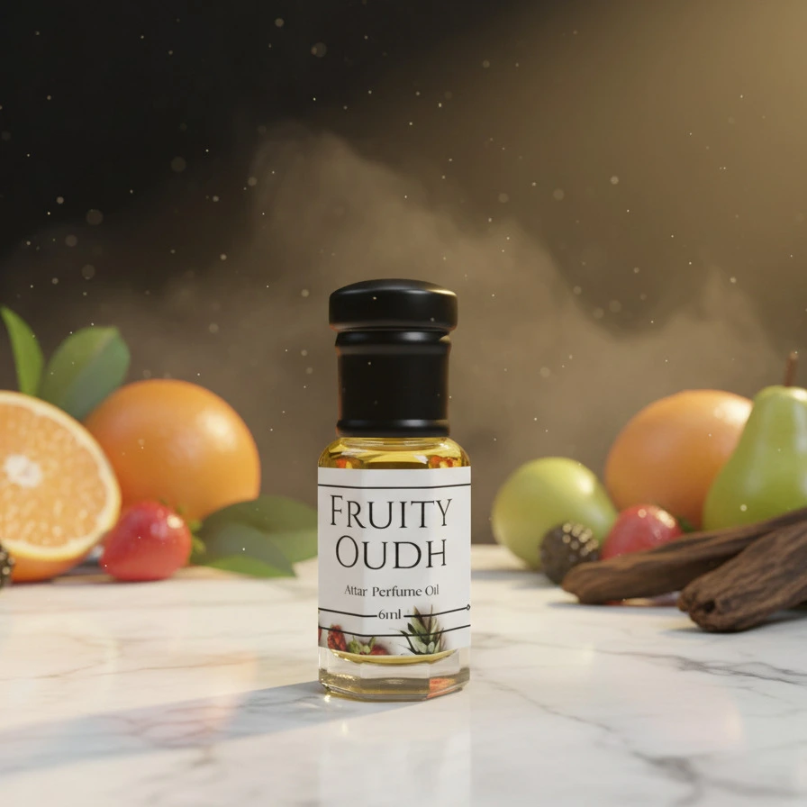La Atir Fruity Oudh Attar 6ml bottle – fruity long-lasting alcohol-free perfume oil